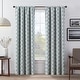 preview thumbnail 1 of 21, Eclipse Lollie Blackout Window Curtains (Set of 2) 108 Inches - Blue
