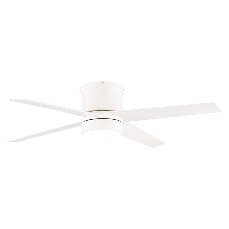 Erie Flush Mount Ceiling Fan with LED Light Kit and Remote