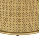 preview thumbnail 5 of 6, Noxon Boho Lace Cut Iron Coffee Table by Christopher Knight Home - 25.50" L x 25.50" W x 17.50" H