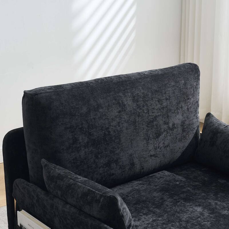 Convertible sofa bed, 3-in-1 convertible with 3 pillows