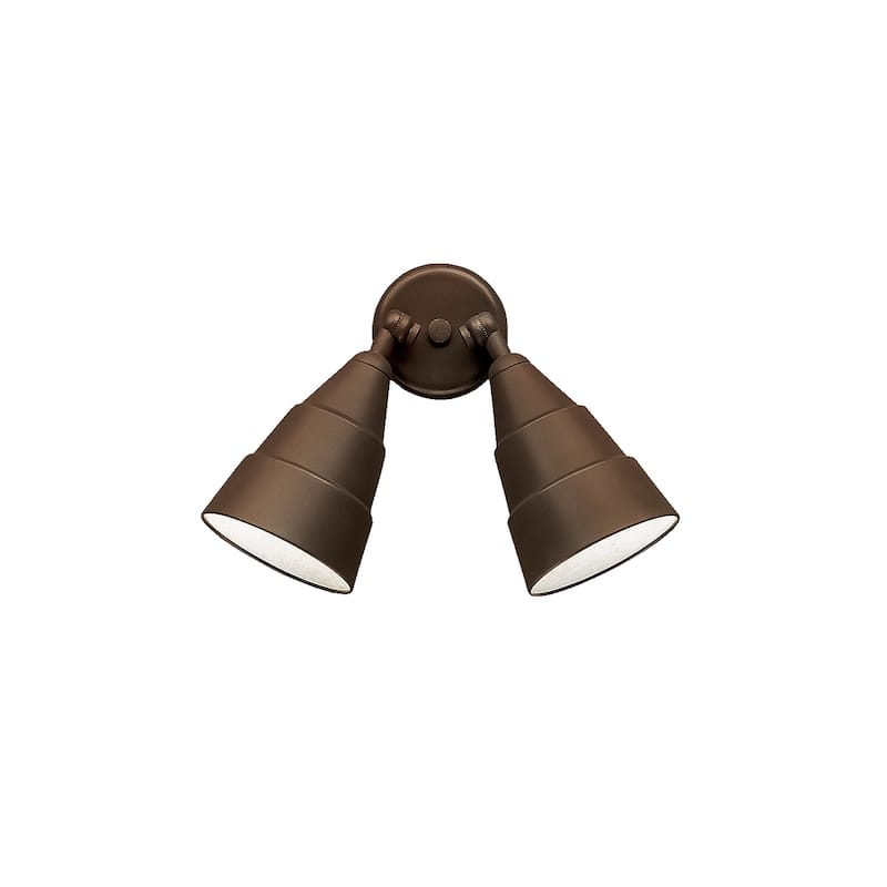 Kichler Lighting Utilitarian 2-light Architectural Bronze Outdoor Wall Sconce
