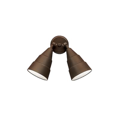 Kichler Lighting Utilitarian 2-light Architectural Bronze Outdoor Wall Sconce