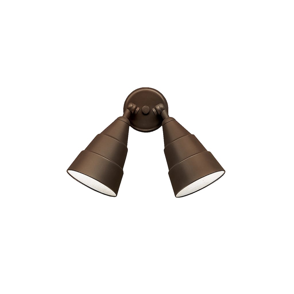 Kichler Lighting Utilitarian 2-light Architectural Bronze Outdoor Wall Sconce