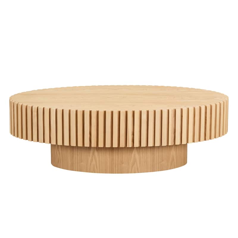 Length 43.7 inch Round Coffee Table for Living Room