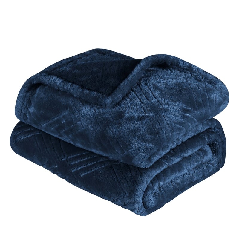 Superior Alaska Quilted Diamond Plush Fleece Blanket For Couch or Bed