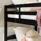 preview thumbnail 5 of 13, Walker Edison Solid Wood Twin Convertible Bunk Bed - Black