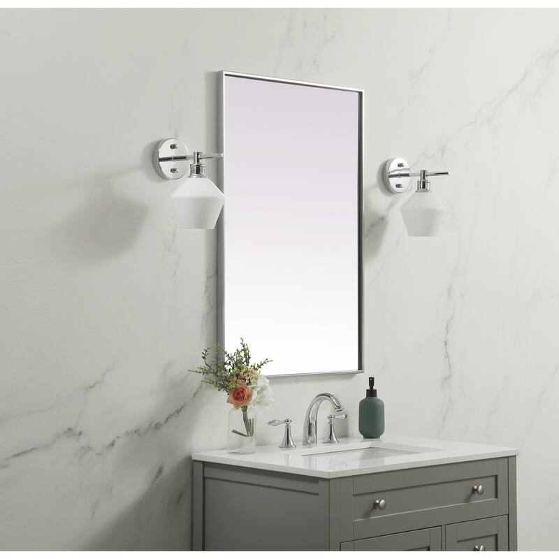 Elegant Lighting MR42436 Eternity 24" W x 36" H Modern Rectangular