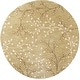 preview thumbnail 88 of 196, Sakura Handmade Transitional Floral Wool Area Rug 4' Round - Olive - Runner/Round
