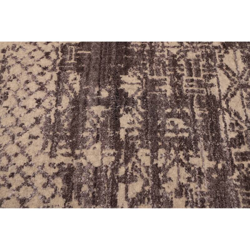 ECARPETGALLERY Hand Loomed Elysian Dark Grey Rug - 8'0 x 9'9