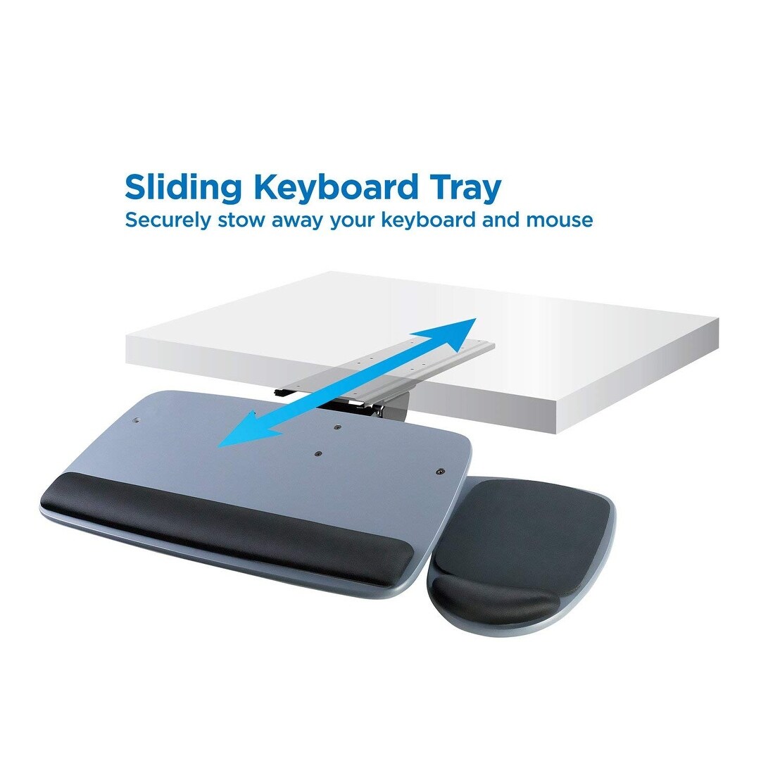 Shop Mount It Under Desk Keyboard Tray Adjustable Keyboard And