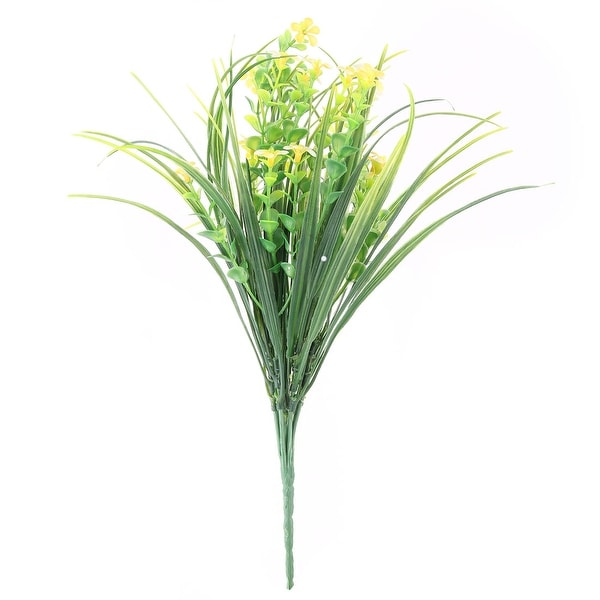 Household Living Room Plastic Desktop Desk DIY Decor Artificial Plant Yellow