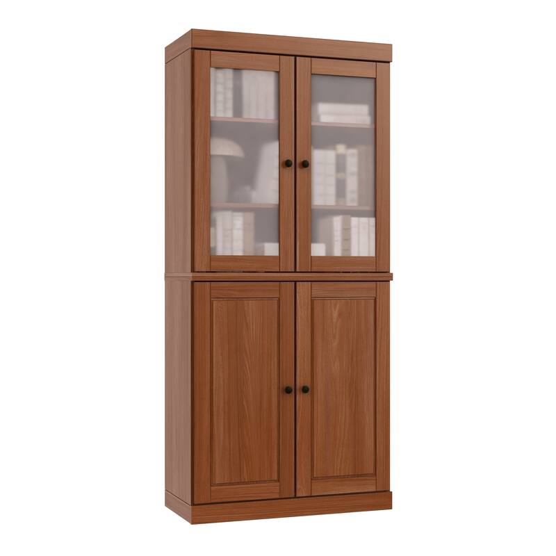 100% Solid Wood 6-Shelf Bookcase with Optional Doors by Palace Imports