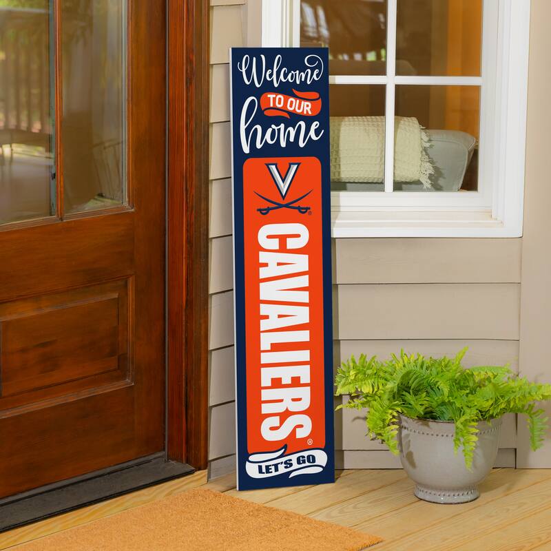47" Double Sided Seasonal Porch Leaner, University of Virginia - 47" x 11.25"
