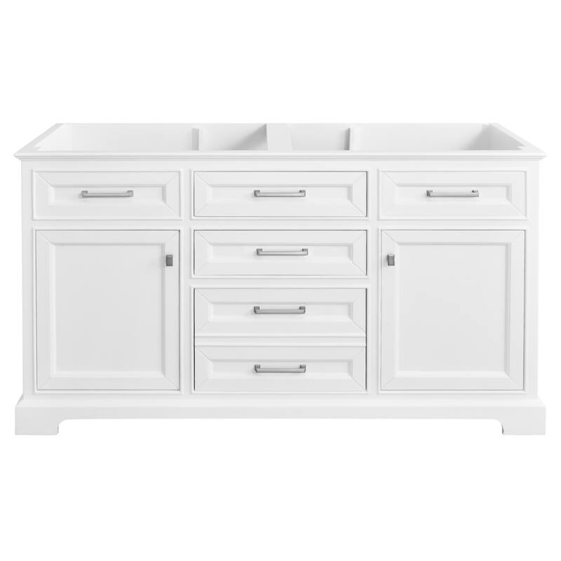 Nephelily 48" 60" 72" Vintage Uni-Vanity Bathroom Cabinet, Tall Drawer - 60 in. D-Base Only No Top