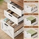 preview thumbnail 35 of 156, Farmhouse Executive L Shaped Desk Home Office Desk with Drawers and Storage Cabinet & Power Outlet