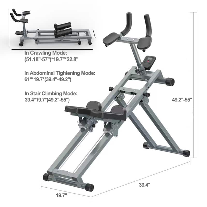 3-in-1 Spine Twist Stretcher & Stair Stepper Waist Trainer, Adjustable Back Stretcher Machine for Lower Back Exercise