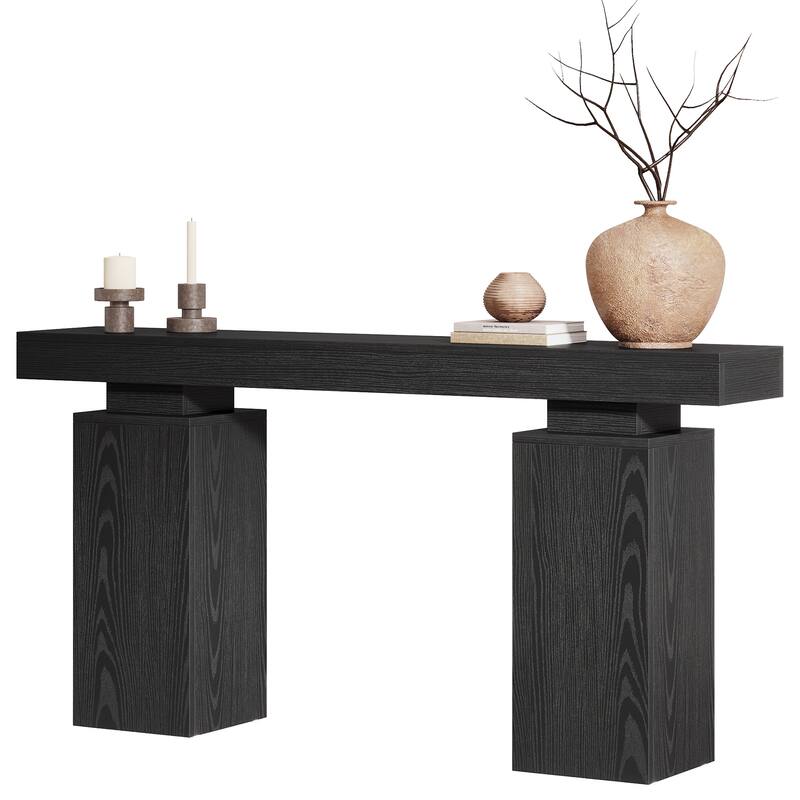 Wooden Console Table, Long Sofa & Entryway Table, Foyer Stand Entry Station for Hallway Living Room Entrance
