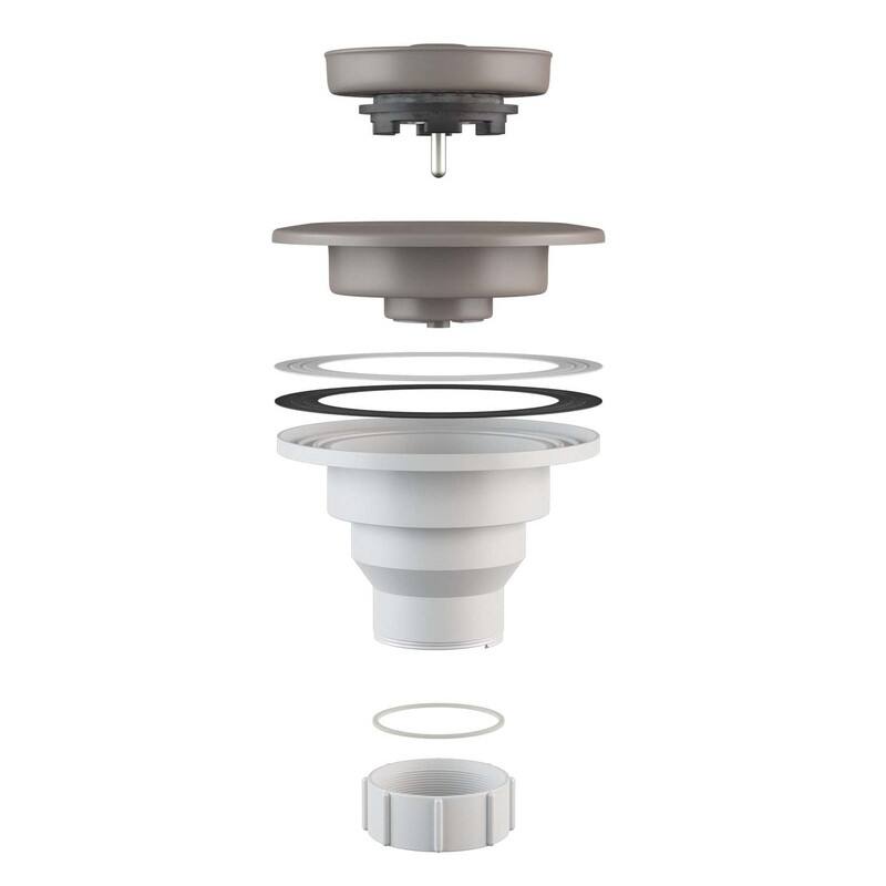 Lexicon Kitchen Sink Basket Strainer 3-1/2" - Concrete Finish