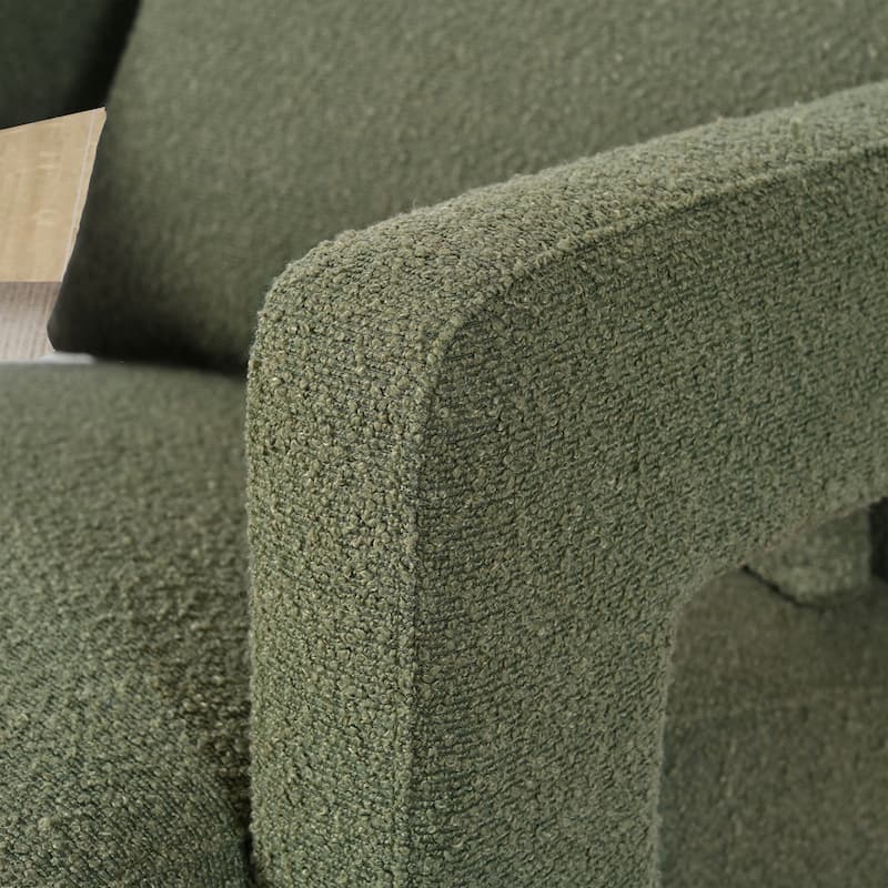 Upholstered Accent Chair With Pillows And Sturdy Wooden Legs, Armchair For Living Room Office,Bedroom