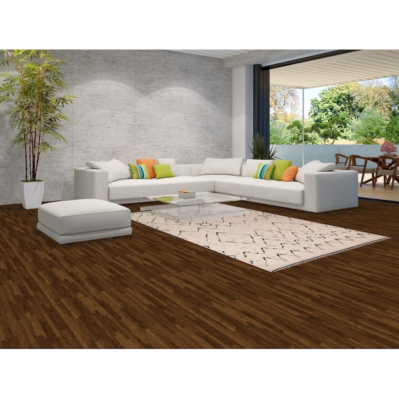 All-Over Ivory Moroccan Area Rug Handmade Wool Carpet - 6'1"x 9'11"