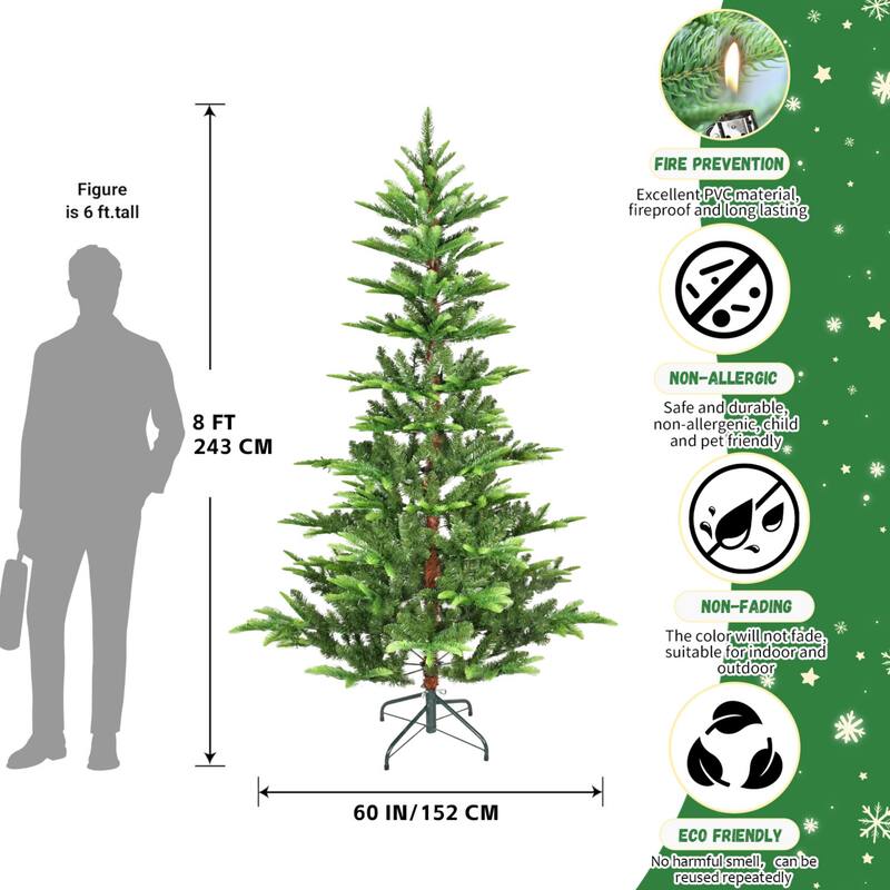 PE&PVC Christmas Tree (with Lights)