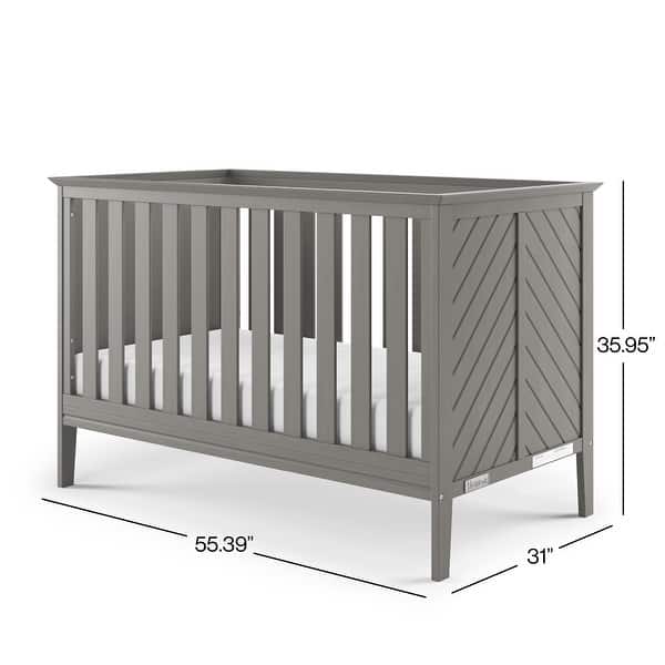 dimension image slide 5 of 6, Child Craft Atwood 3-in-1 Convertible Crib - N/A