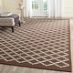 preview thumbnail 42 of 167, SAFAVIEH Handmade Cambridge Prudie Modern Moroccan Wool Rug 6' x 9' - Dark Brown/Ivory