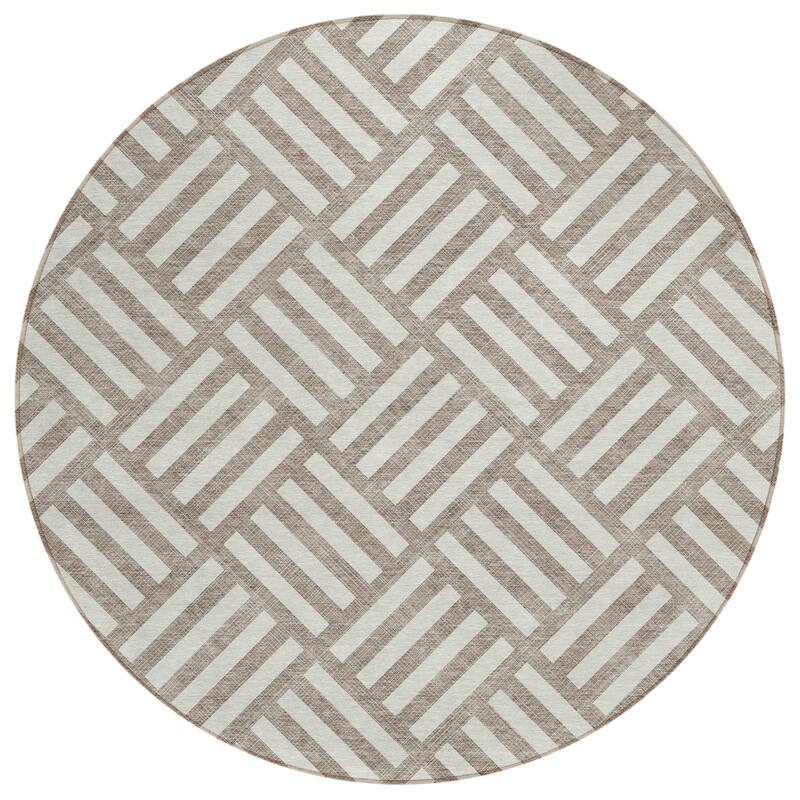 Machine Washable Indoor/ Outdoor Chantille Geo Contemporary Rug
