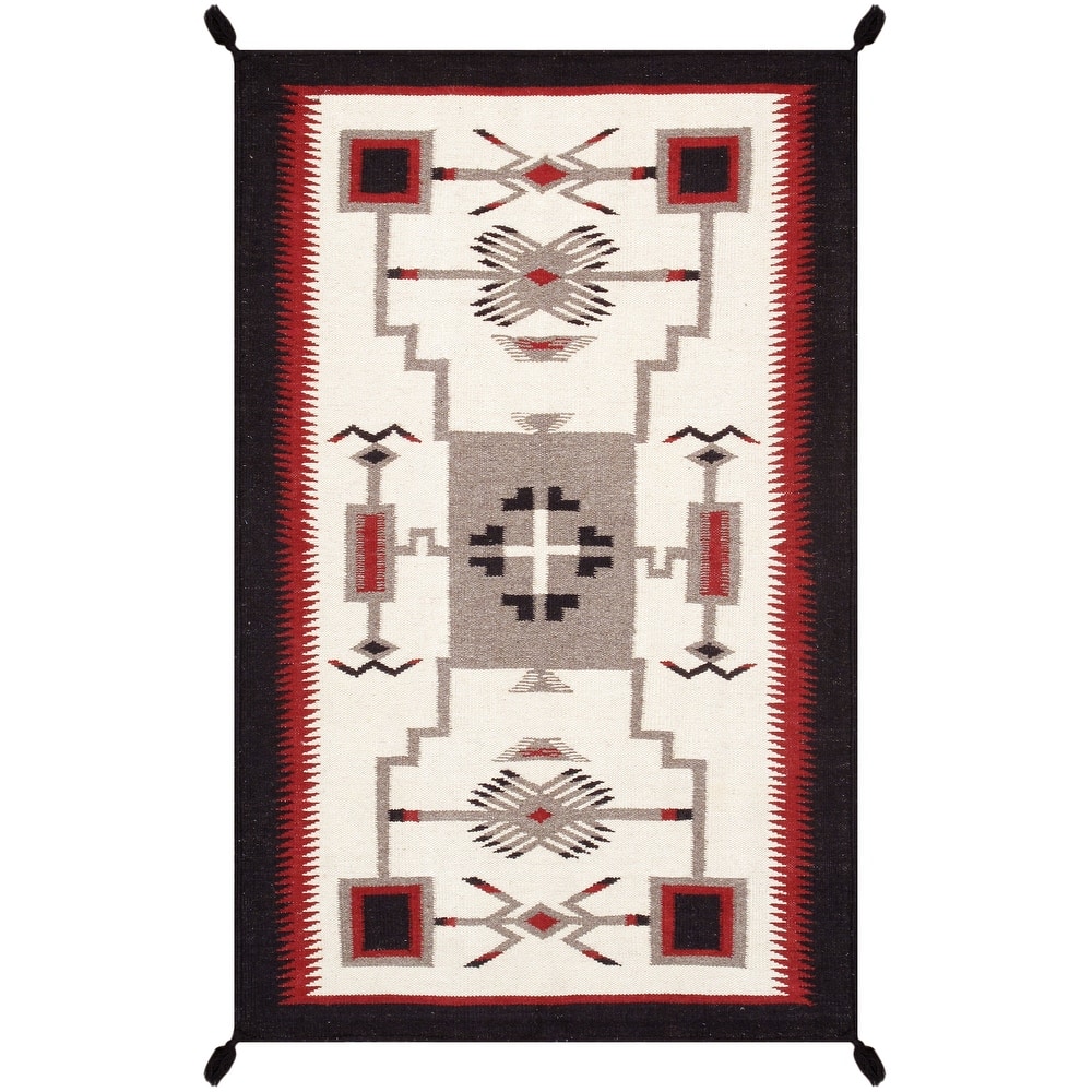 Pasargad Home Tuscany Reversible Wool Ivory Area Rug