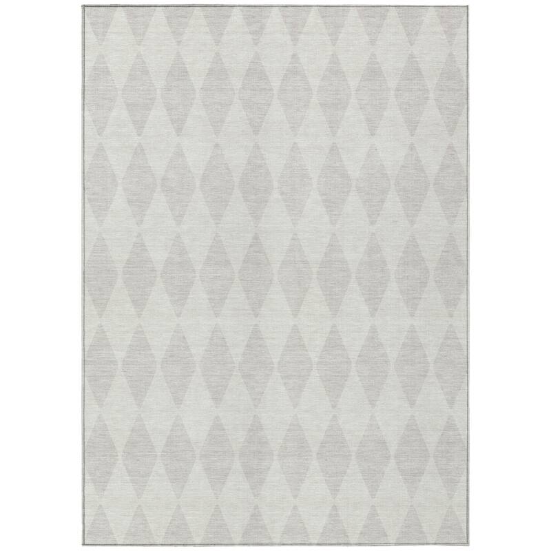 HomeRoots Geometric Transitional Rectangle Outdoor Rug