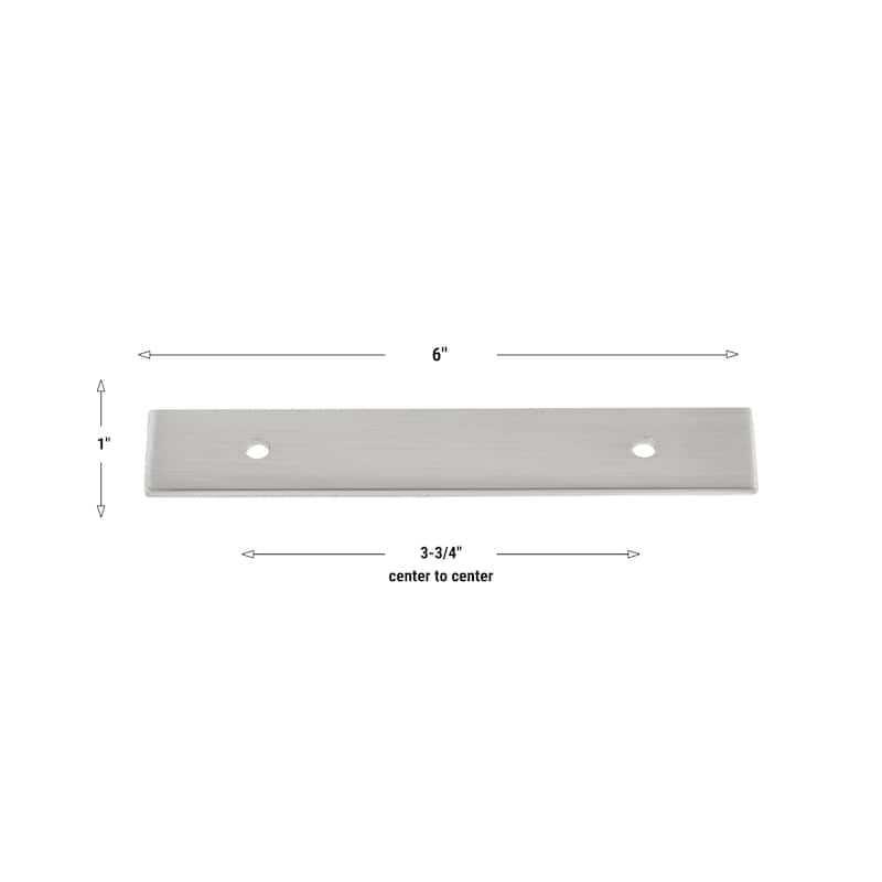 GlideRite 6 in. Squared Backplate 3-3/4 in. Center to Center, 6342-96