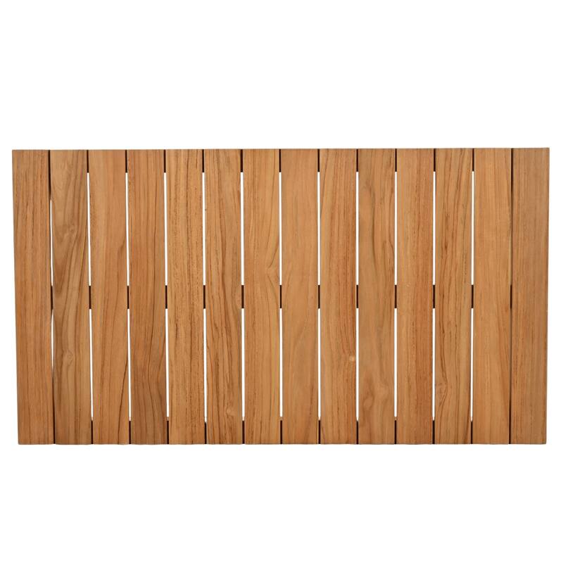 SAFAVIEH Couture Kathern Wood Patio Coffee Table. - 47.4" x 26.4" x 18.5" - 47"W x 26"D x 19"H