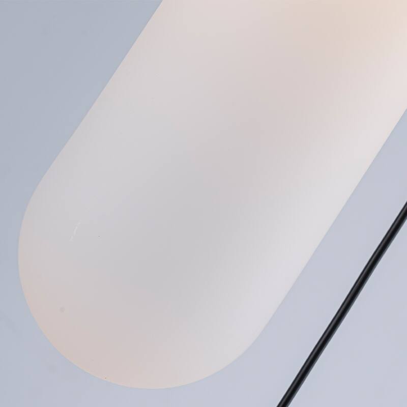 9'' Modern 3-Light Seeded Glass Cluster Integrated LED Pendant In Antique Gold Round Ceiling Lamp - W9''