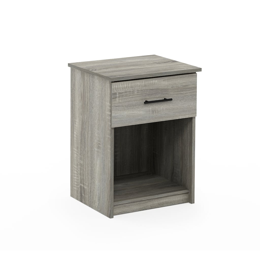Tidur Nightstand with Handle - Compact Bedside Table with Single Drawer and Easy Assembly