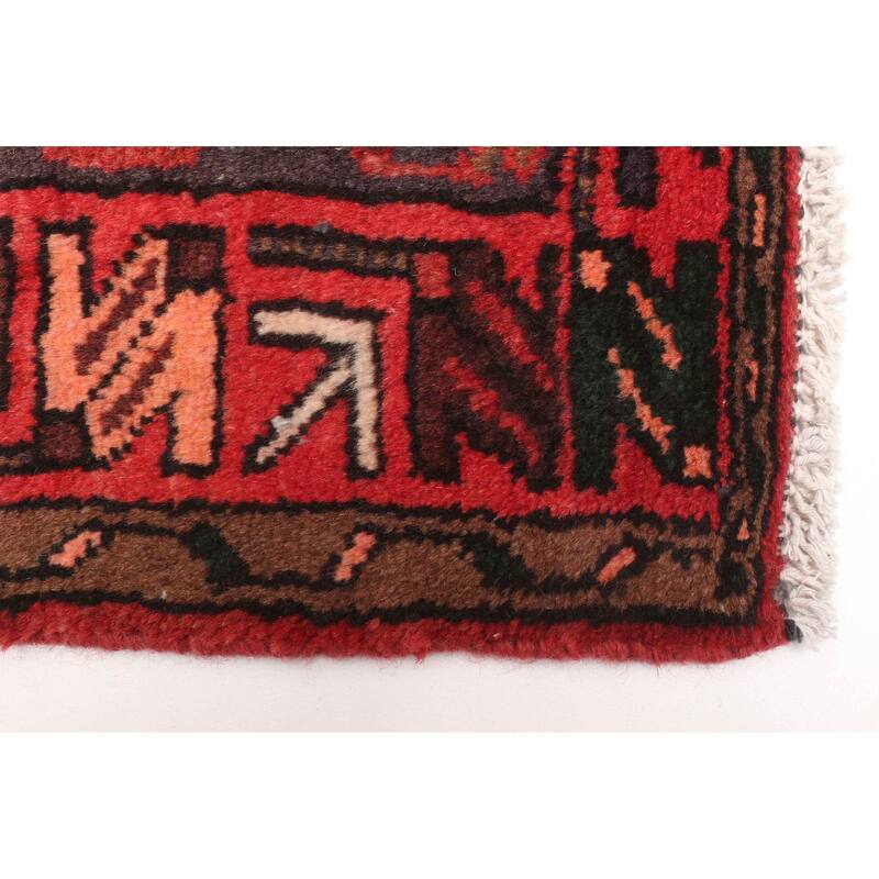 ECARPETGALLERY Hand-knotted Andelz Red Wool Rug - 4'3 x 6'11