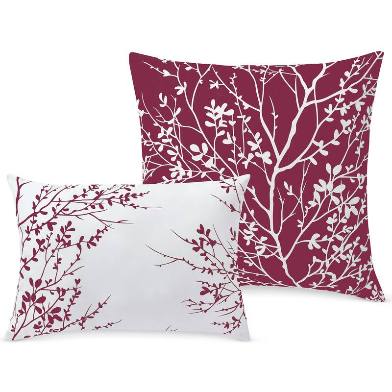 Elegant 6-Piece Reversible Foliage Comforter Set