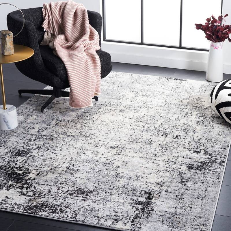 SAFAVIEH Jasper Trudi Modern & Contemporary Rug - 9' x 12' - Ivory/Black