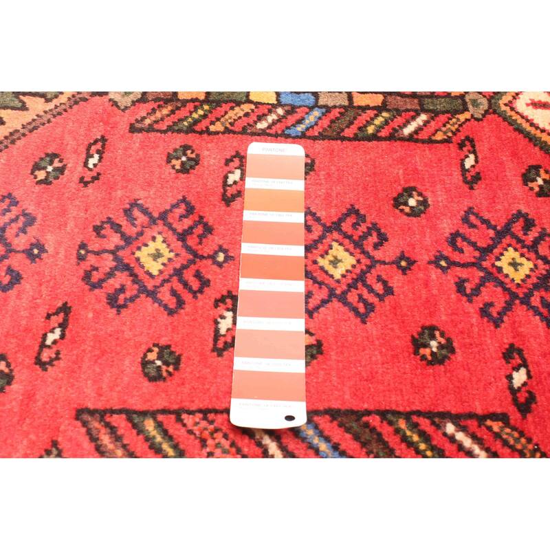 ECARPETGALLERY Hand-knotted Andelz Red Wool Rug - 4'8 x 7'5