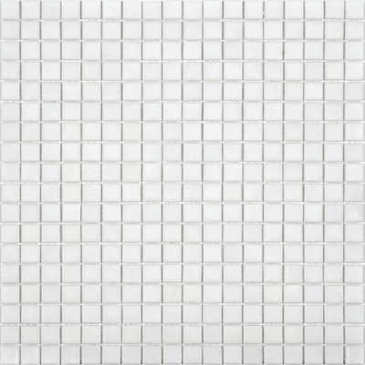 Apollo tile 12" x 12" Skosh Glossy Pearl White Glass Tile (18.69 sq ft/case) - 20 Pack