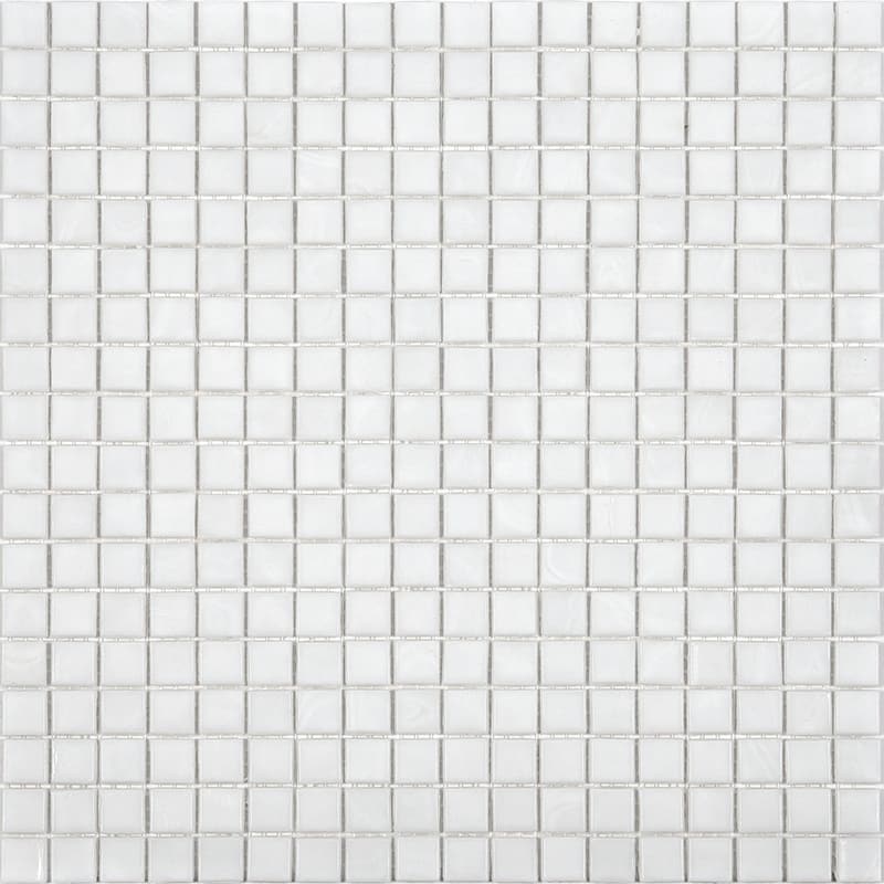 Apollo tile 12" x 12" Skosh Glossy Pearl White Glass Tile (18.69 sq ft/case) - 20 Pack