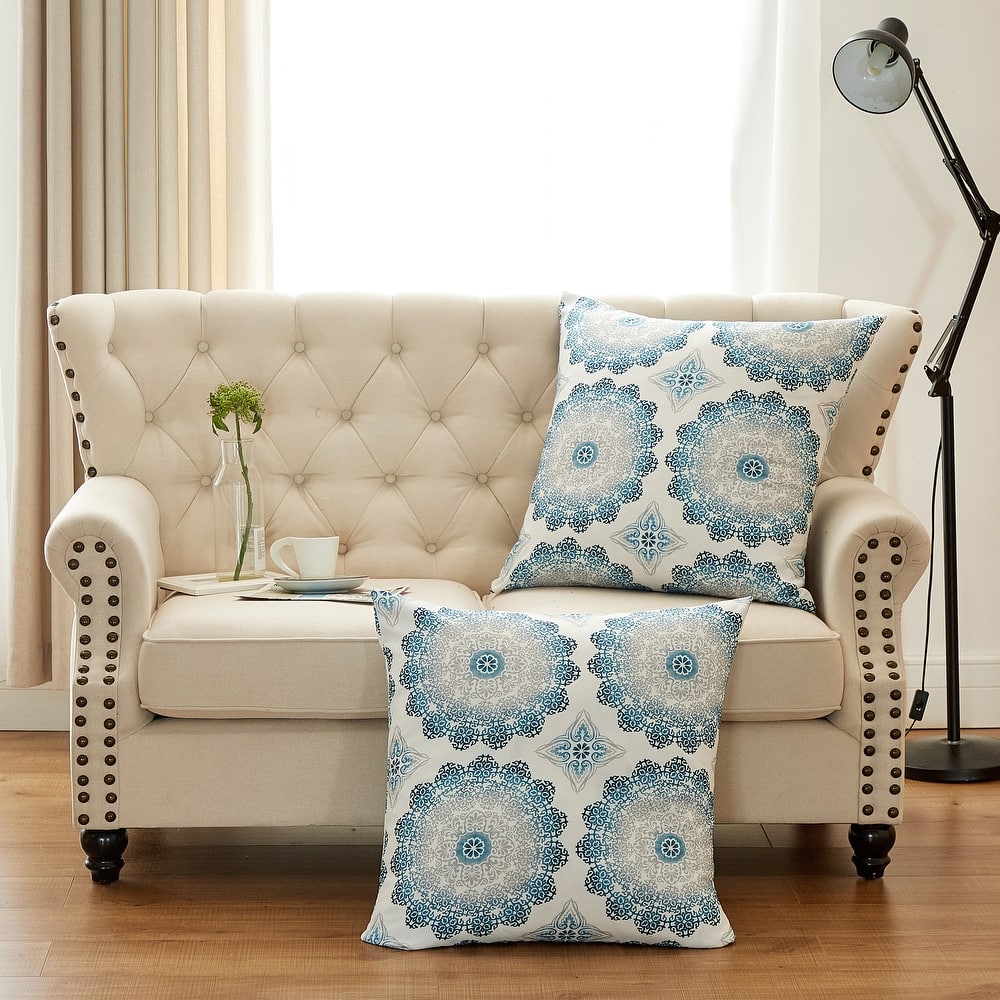 Delia Printed Pillow Shell 2 Piece Set, NO INSERT