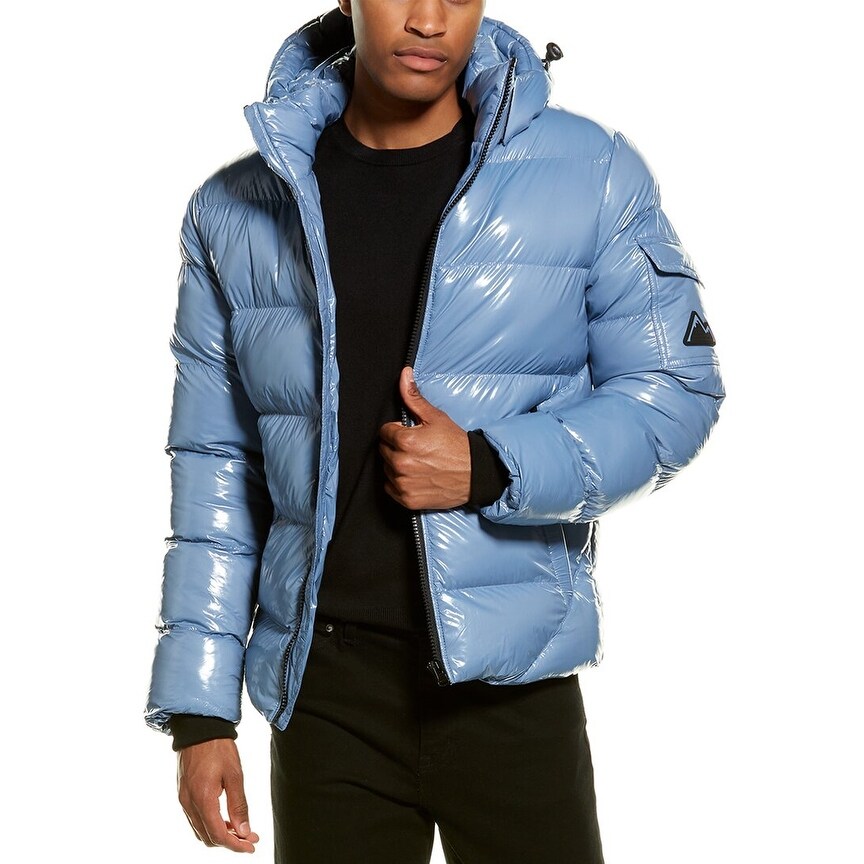 point zero down filled chevron coat