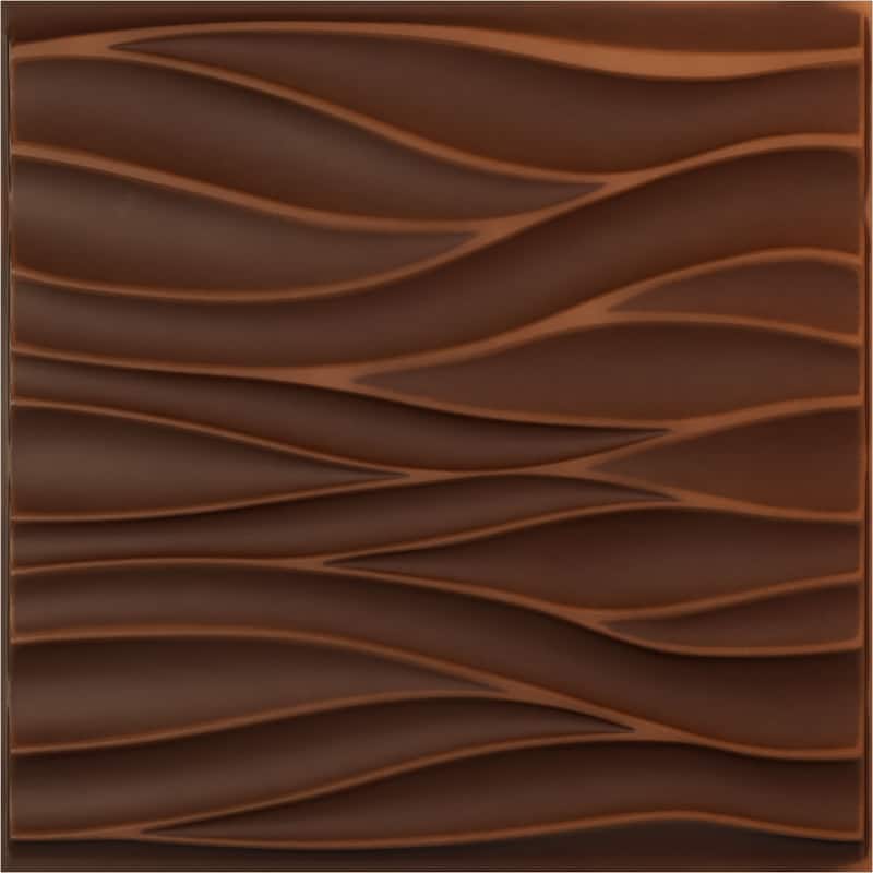 19 5/8"W x 19 5/8"H Ripple EnduraWall Decorative 3D Wall Panel