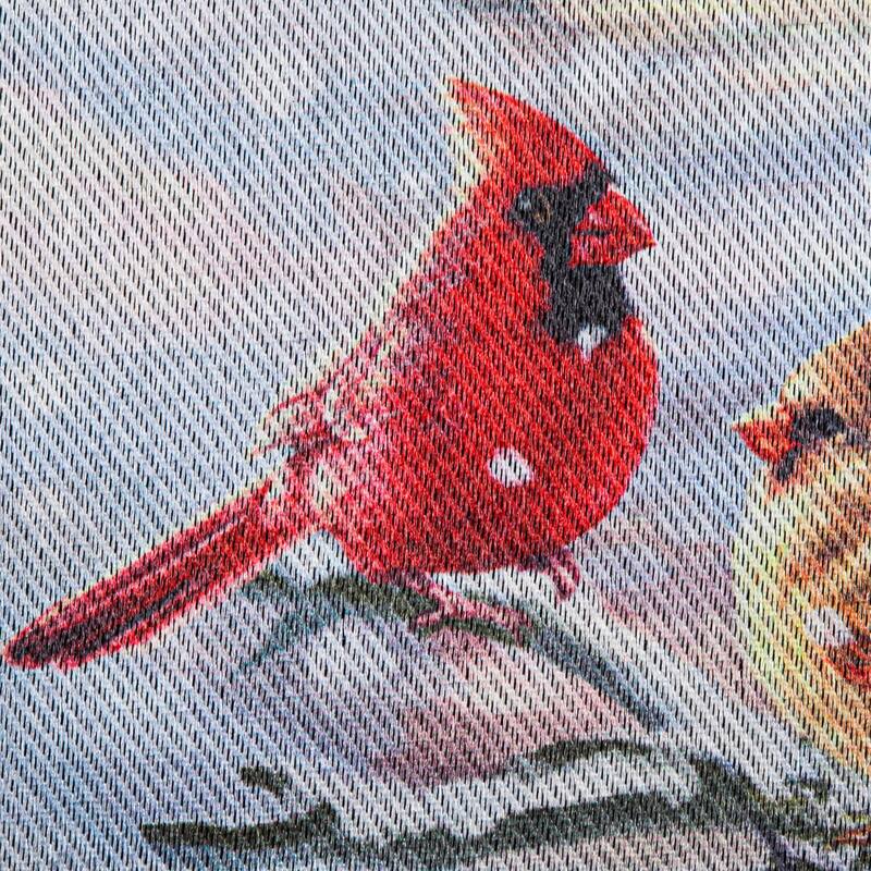 Cottage in the Snow Garden Lustre Flag - Multi - Color