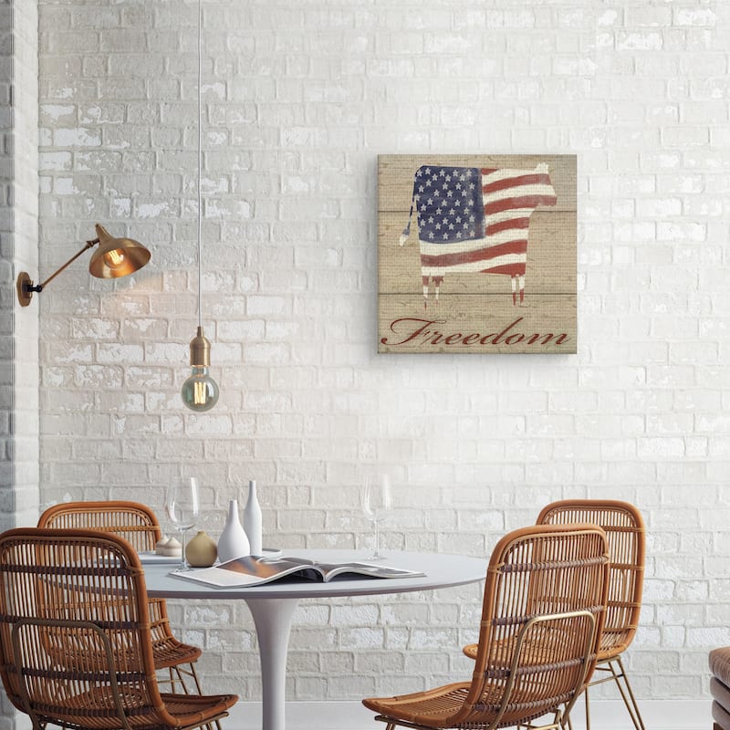 Cow Flag by Willowbrook Fine Art Canvas Art Print