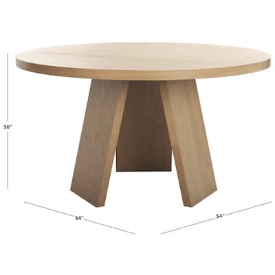 Julianna 54-inch Wood Dining Table - Natural - 54Wx54Dx30H