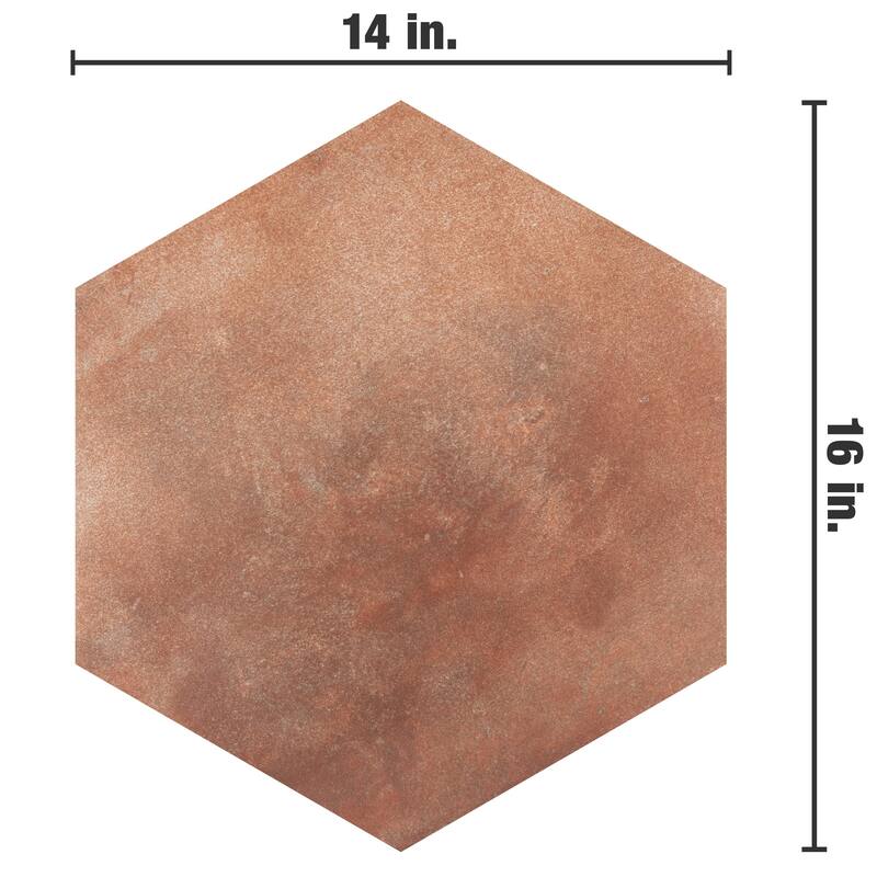 Merola Tile Americana Boston Hex North 14-1/8" x 16-1/4" Porcelain Floor and Wall Tile