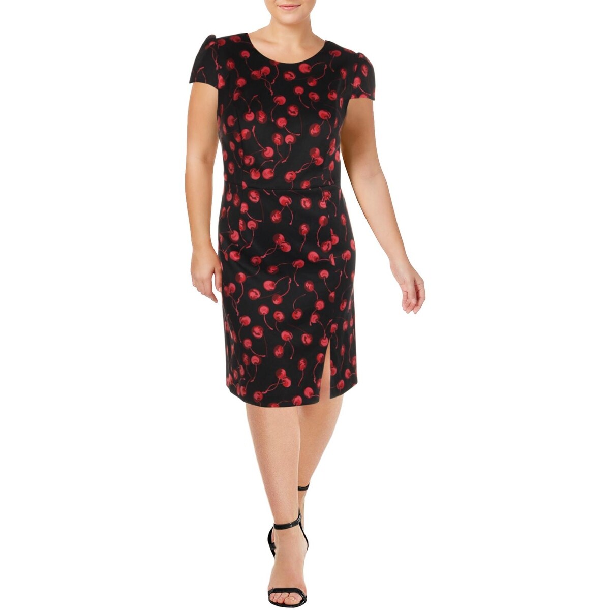 Shop Betsey Johnson Womens Plus Casual Dress Cherry Print Knee