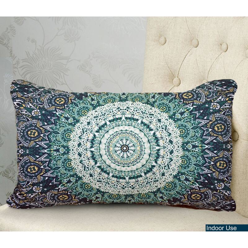 Indoor/Outdoor Weatherproof Throw Pillows with Inserts | 12x20 Inches