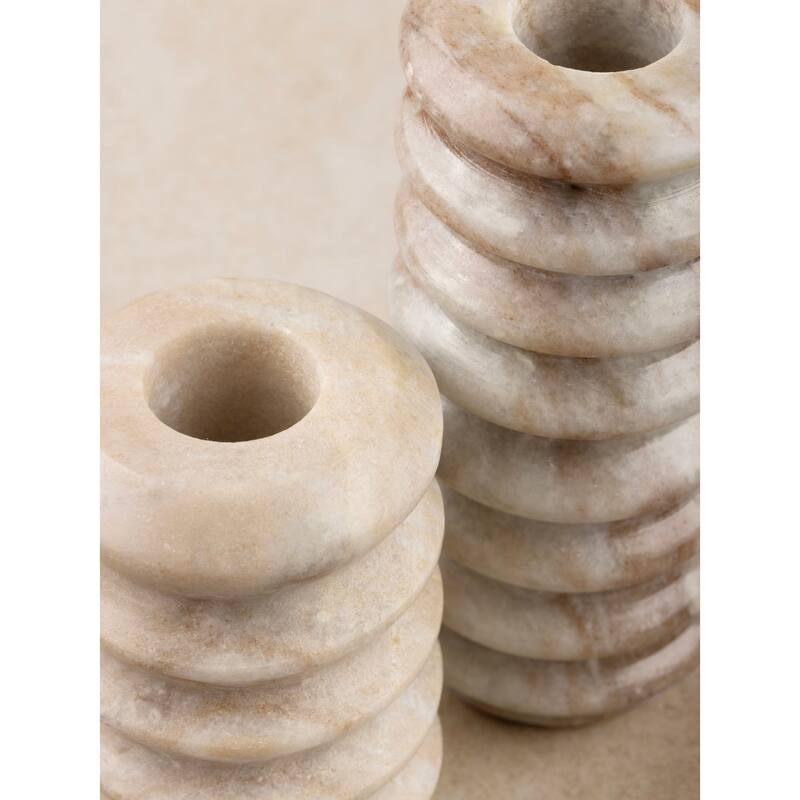 Tracey Onyx Taper Candle Holder - Set of 2